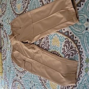 Calvin Klein Faux Leather Crop Cargo Pant size 14